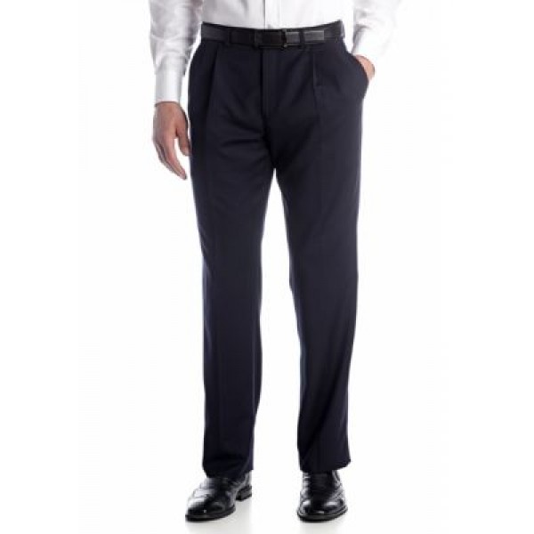 Austin Reed Solid Pleated Pants