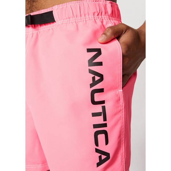 Nautica 6 Inch Buckle-Accented Swim Shorts