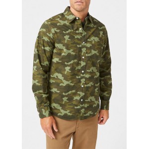 Nautica Classic-Fit Camouflage Print Poplin Shirt 