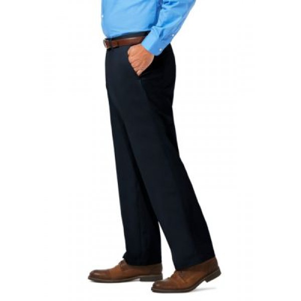 Haggar® Luxury Comfort Chino Classic Fit Flat Front Casual Pants
