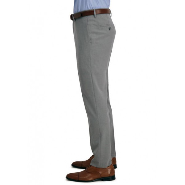 Haggar® Men's Solid 4 Way Stretch Slim Fit Flat Front Dress Pants
