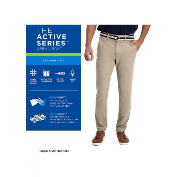 Haggar® The Active Series™ Straight Fit Flat Front Urban Pants