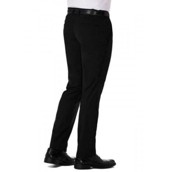 Kenneth Cole Reaction Athleisure Stretch Slim Fit Flat Front Dress Pants