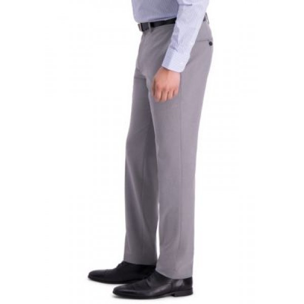Louis Raphael Men's Solid 4 Way Stretch Skinny Fit Flat Front Dress Pants