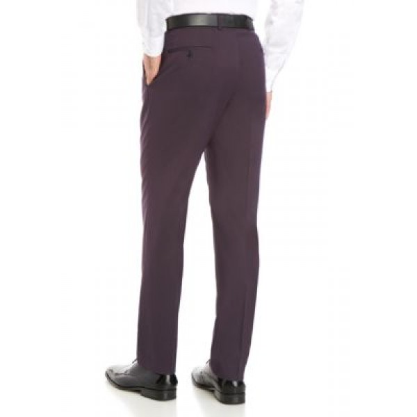 Savile Row Aubergine Stretch Modern Fit Suit Separate Pants