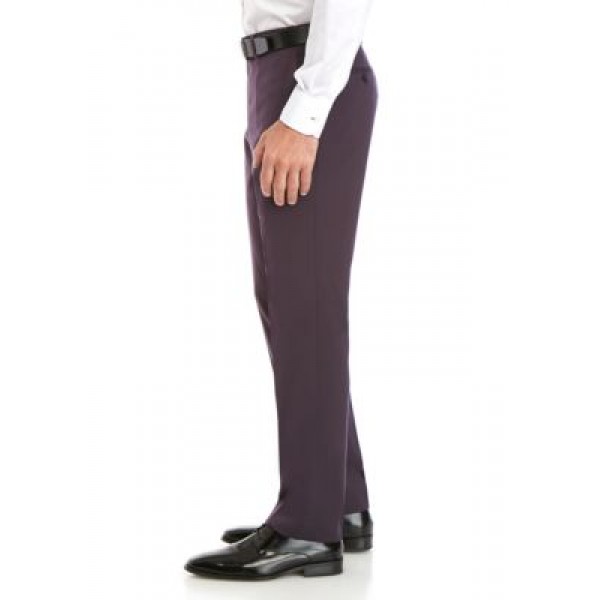 Savile Row Aubergine Stretch Modern Fit Suit Separate Pants