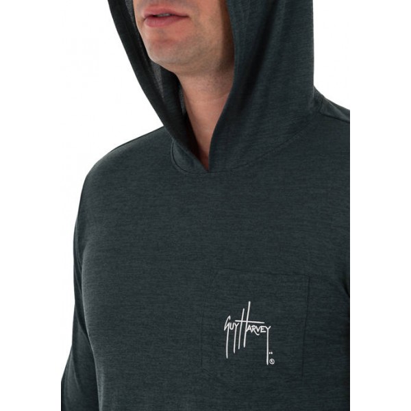 Guy Harvey® Men's Sailfish Logo Long Sleeve Hoodie