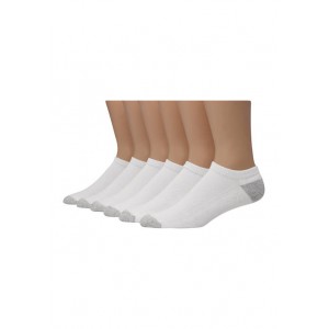 Hanes® 6 Pack Low Cut White Socks 