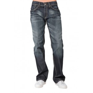 LEVEL7 Mid Rise Relaxed Bootcut Premium Denim 5 Pocket Jeans 