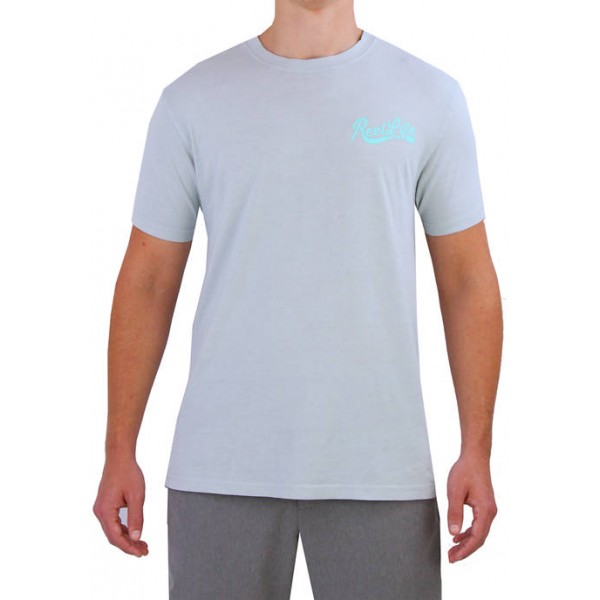 Reel Life Men's Short Sleeve Beach Graphic T-Shirt