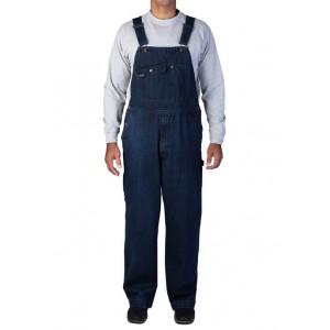 Smith's Workwear Men's Cotton Polyester Denim Bib Overalls 