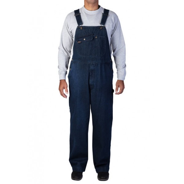 Smith's Workwear Men's Cotton Polyester Denim Bib Overalls