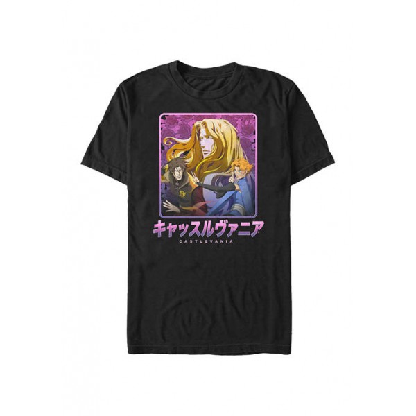 Castlevania Castlevania Kanji Group Graphic T-Shirt