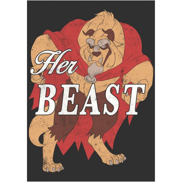 Disney® Disney Princess Her Beast Short Sleeve Graphic T-Shirt
