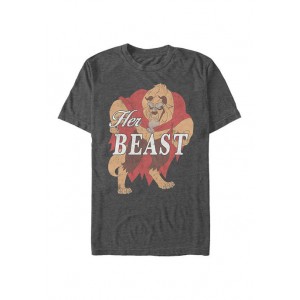Disney® Disney Princess Her Beast Short Sleeve Graphic T-Shirt 
