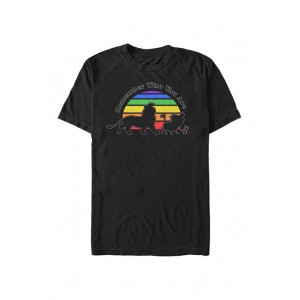 Disney® Lion King Remember Rainbow Short Sleeve Graphic T-Shirt 