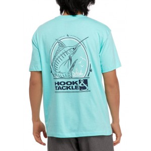Hook & Tackle Short Sleeve Blue Marlin Day Graphic T-Shirt 