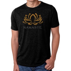 LA Pop Art Premium Blend Word Art Graphic T-Shirt - Namaste