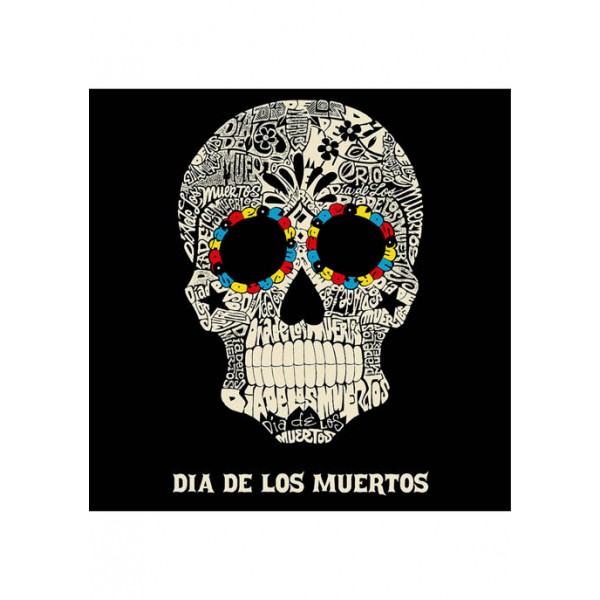 LA Pop Art Premium Blend Word Art T-Shirt - Dia De Los Muertos