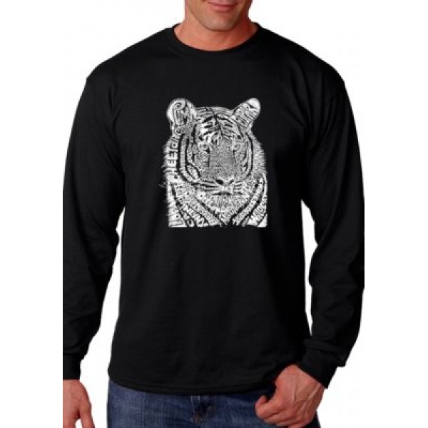 LA Pop Art Word Art Long Sleeve Graphic T-Shirt – Big Cats