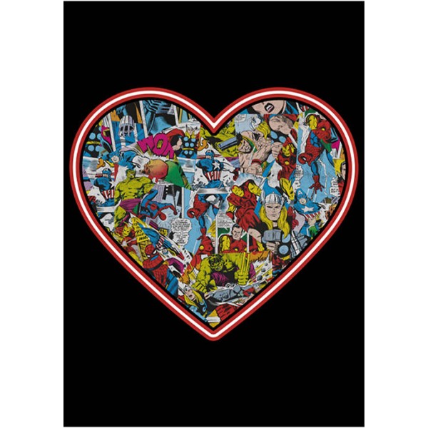 Marvel™ Comic Heart Graphic T-Shirt