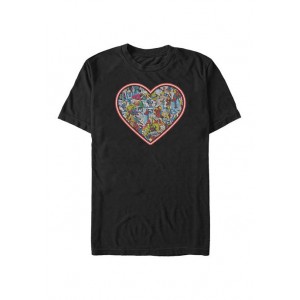 Marvel™ Comic Heart Graphic T-Shirt 