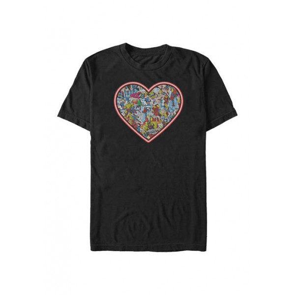 Marvel™ Comic Heart Graphic T-Shirt