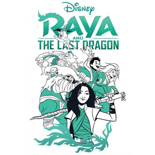 Raya and the Last Dragon Raya Action Graphic T-Shirt