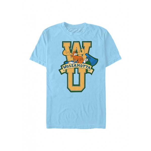 Rocky And Bullwinkle Rocky & Bullwinkle Wossamottta Letters T-Shirt
