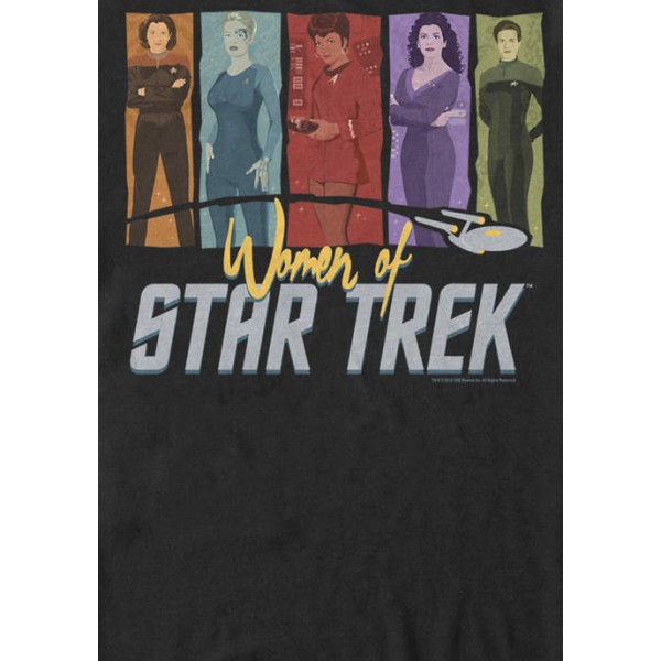 Star Trek The Original Series Women Of Star Trek 5 Silhouette’s Short Sleeve T-Shirt