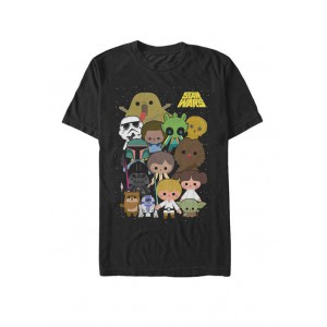 Star Wars® Cute Cartoon Character Group Kawaii Short-Sleeve T-Shirt 