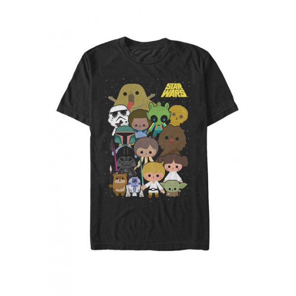 Star Wars® Cute Cartoon Character Group Kawaii Short-Sleeve T-Shirt