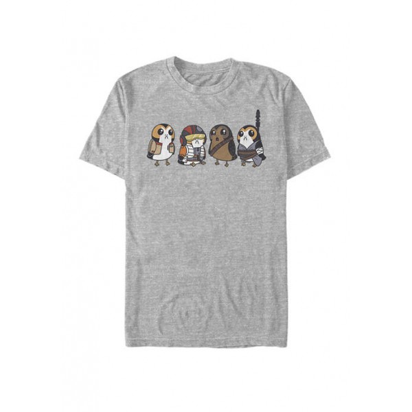 Star Wars® Cute Porgs Dressed As Characters Portrait Short Sleeve Graphic T-Shirt