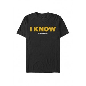 Star Wars® Han Solo I Know Movie Quote Short Sleeve T-Shirt 