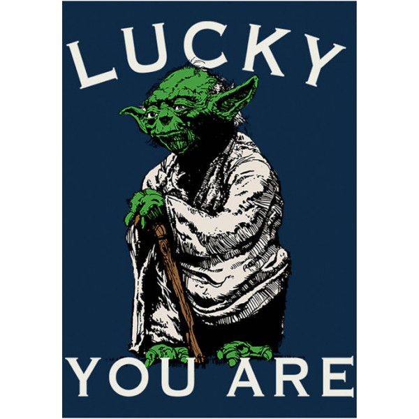 Star Wars® Star Wars Lucky Yoda Graphic Long Sleeve T-Shirt