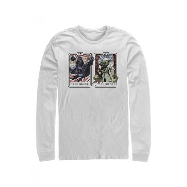 Star Wars® Vader Yoda Tarot Long Sleeve Crew Graphic T-Shirt