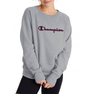 Champion® Boyfriend Crew Neck Graphic Pullover