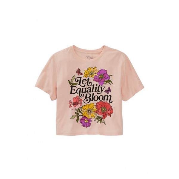 Cold Crush Junior's Let Equality Bloom Skimmer T-Shirt