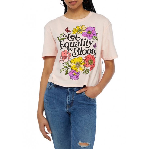 Cold Crush Junior's Let Equality Bloom Skimmer T-Shirt
