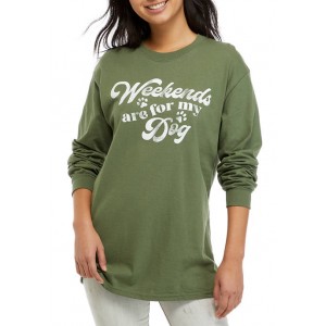 Cold Crush Junior's Side Knot Weekends Graphic Pullover 