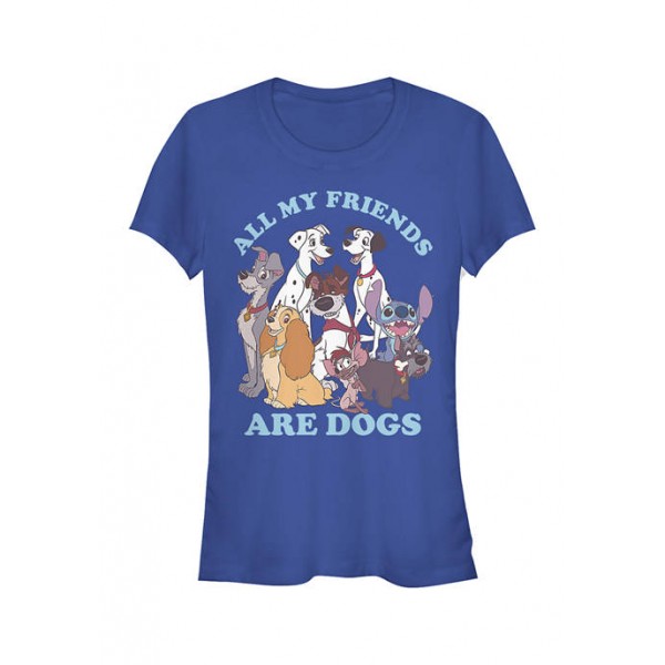 Disney Multi-Franchise Junior's Licensed Disney Dog Friends T-Shirt