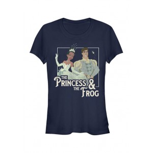 Disney Princess Junior's Title Box Up Graphic T-Shirt 