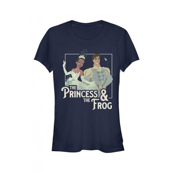 Disney Princess Junior's Title Box Up Graphic T-Shirt