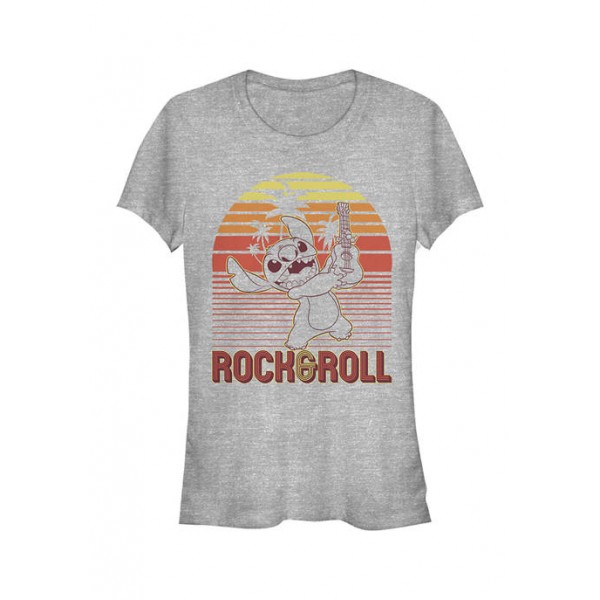 Lilo and Stitch Junior's Licensed Disney Rock And Roll Stitch T-Shirt
