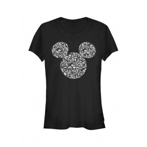 Mickey Classic Junior's Licensed Disney Mickey Icons Fill T-Shirt 