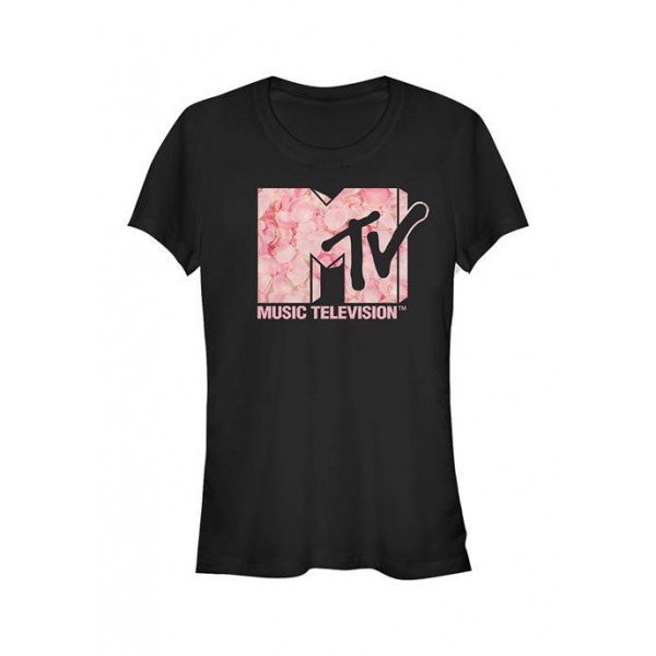 MTV Junior's Roses Are Pink T-Shirt