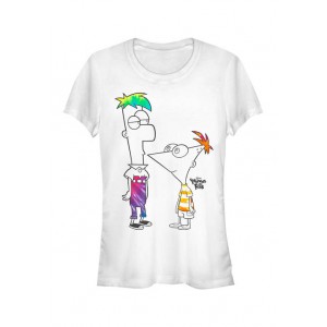 Phineas and Ferb Junior's Phineas and Ferb Boys of Tie Dye T-Shirt 