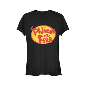 Phineas and Ferb Junior's Phineas and Ferb Oval Logo T-Shirt 