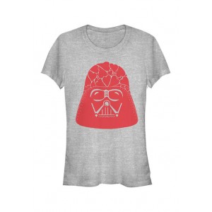 Star Wars Junior's Vader Heart Helmet T-Shirt