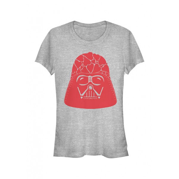 Star Wars Junior's Vader Heart Helmet T-Shirt